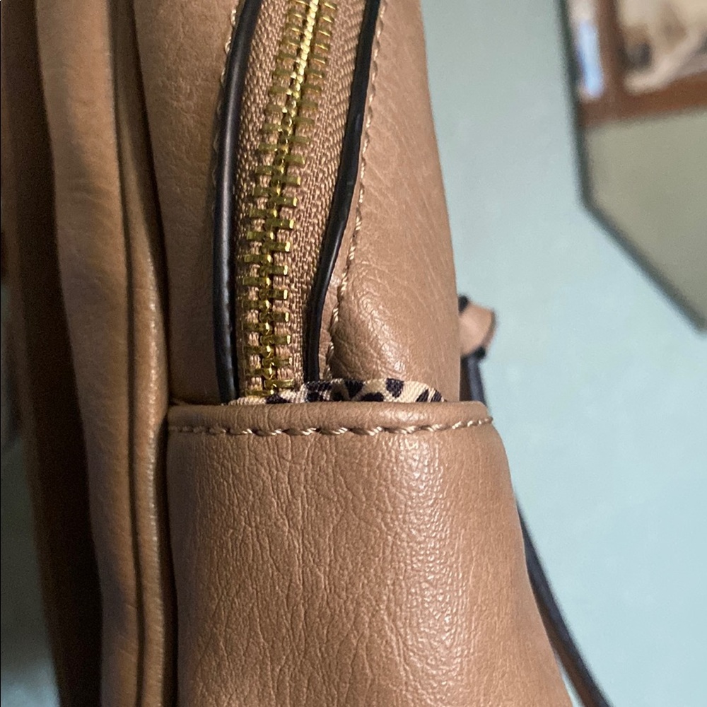 Brown Leather Backpack - Picture 6 of 13